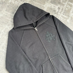 Chrome Hearts Paper Jam Triple Cross Zip Up Hoodie