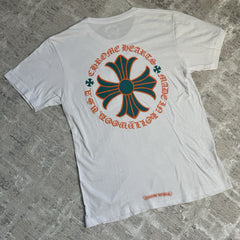 Chrome Hearts Plus Cross Back Logo Short Sleeve Pocket Tee Shirt