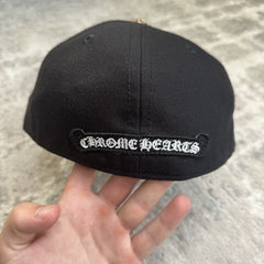 Chrome Hearts Leather CH Baseball Hat Sz- 7 3/8