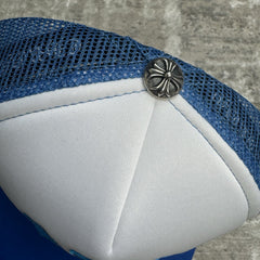 Chrome Hearts Leather Cross Patch Trucker Hat