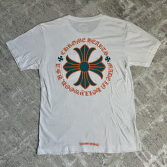 Chrome Hearts Plus Cross Back Logo Short Sleeve Pocket Tee Shirt