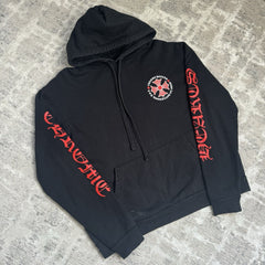Chrome Hearts Red Plus Cross Pullover Hoodie