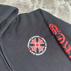 Chrome Hearts Red Plus Cross Pullover Hoodie