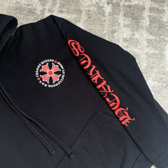 Chrome Hearts Red Plus Cross Pullover Hoodie