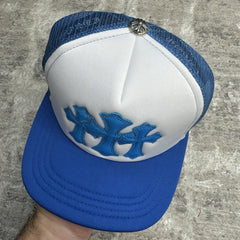 Chrome Hearts Leather Cross Patch Trucker Hat