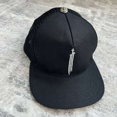 Chrome Hearts Triple Cross Trucker Hat ‘black’