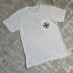 Chrome Hearts Plus Cross Back Logo Short Sleeve Pocket Tee Shirt