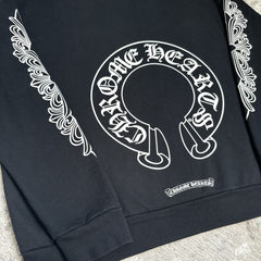 Chrome Hearts Floral Horseshoe Pullover Crewneck