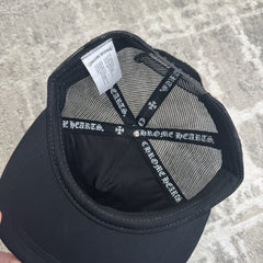Chrome Hearts Leather Triple Cross Patch Trucker Hat