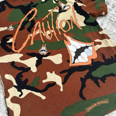 Chrome Hearts Matty Boy Caution Short Sleeve Pocket Tee Shirt