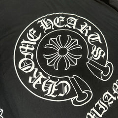 Chrome Hearts Miami Exclusive Floral Sleeve Horseshoe Tee Shirt