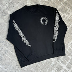 Chrome Hearts Floral Horseshoe Pullover Crewneck