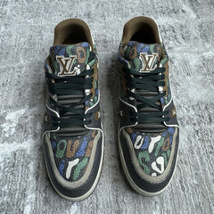 Louis Vuitton Trainer Low ‘brown Camo’ Sz- 9LV