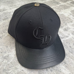 Chrome Hearts Leather CH Baseball Hat Sz- 7 3/8