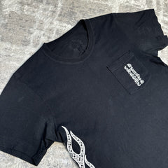 Chrome Hearts Flame Logo Short Sleeve Pocket Tee Shirt