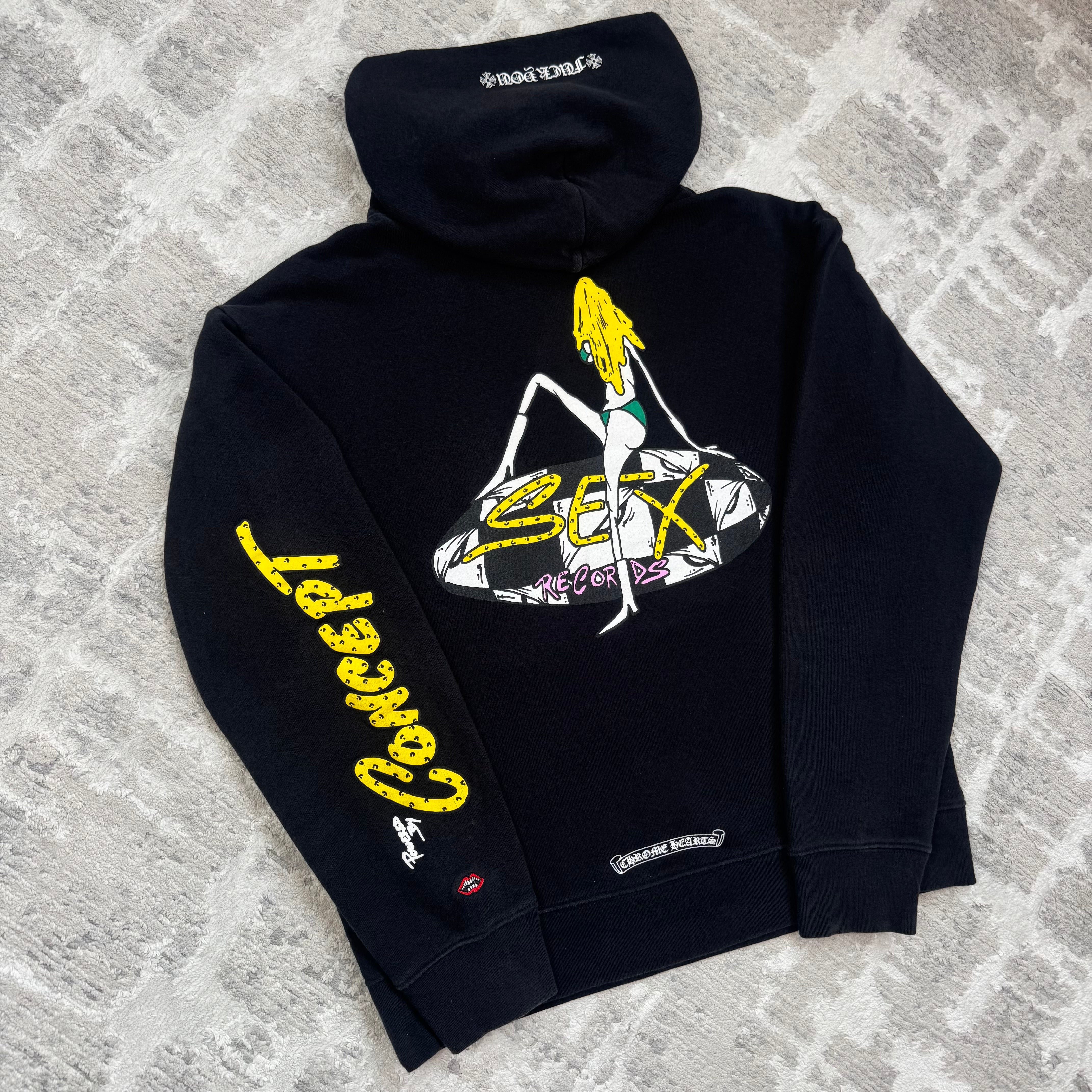 Chrome hearts Matty boy sex records concept pullover hoodie