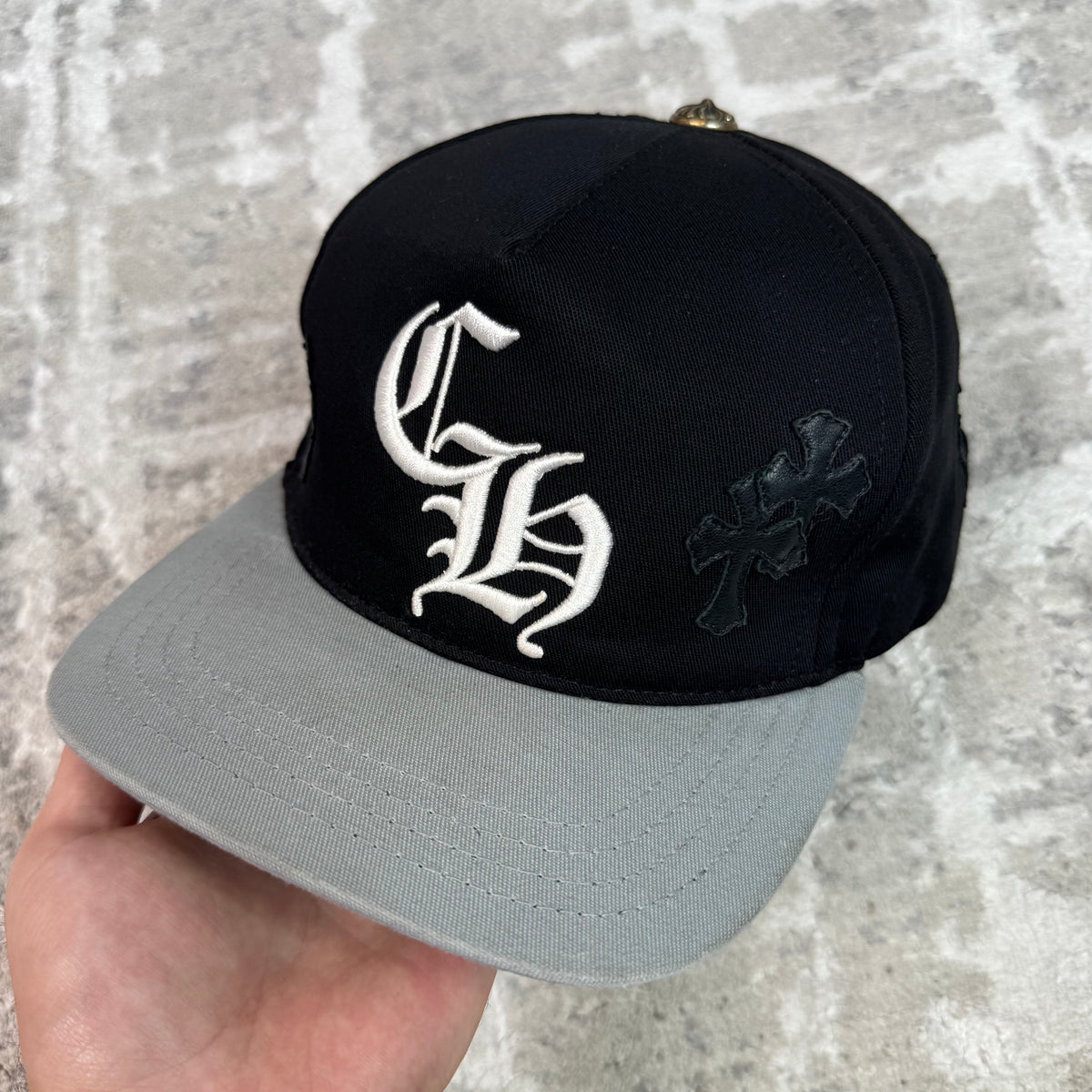 Chrome Hearts Cross Patch Baseball Hat — Black — photo 4