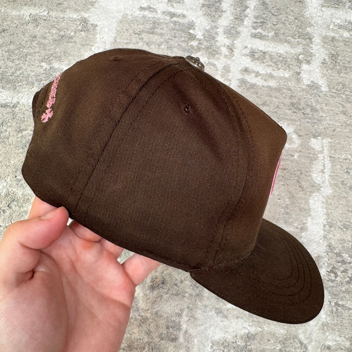Chrome hearts baseball brown pink hat - Million Dollar Streetwear
