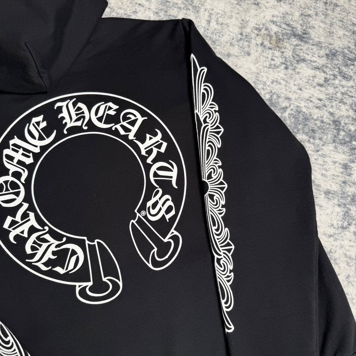 Chrome hearts horseshoe floral pullover hoodie - Million Dollar Streetwear