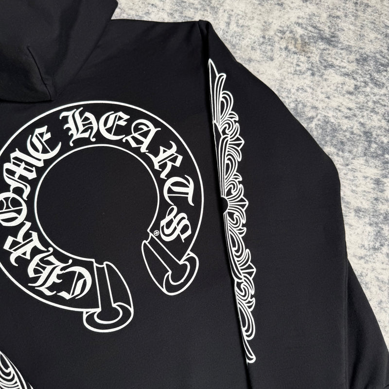 Chrome hearts horseshoe floral pullover hoodie - Million Dollar Streetwear