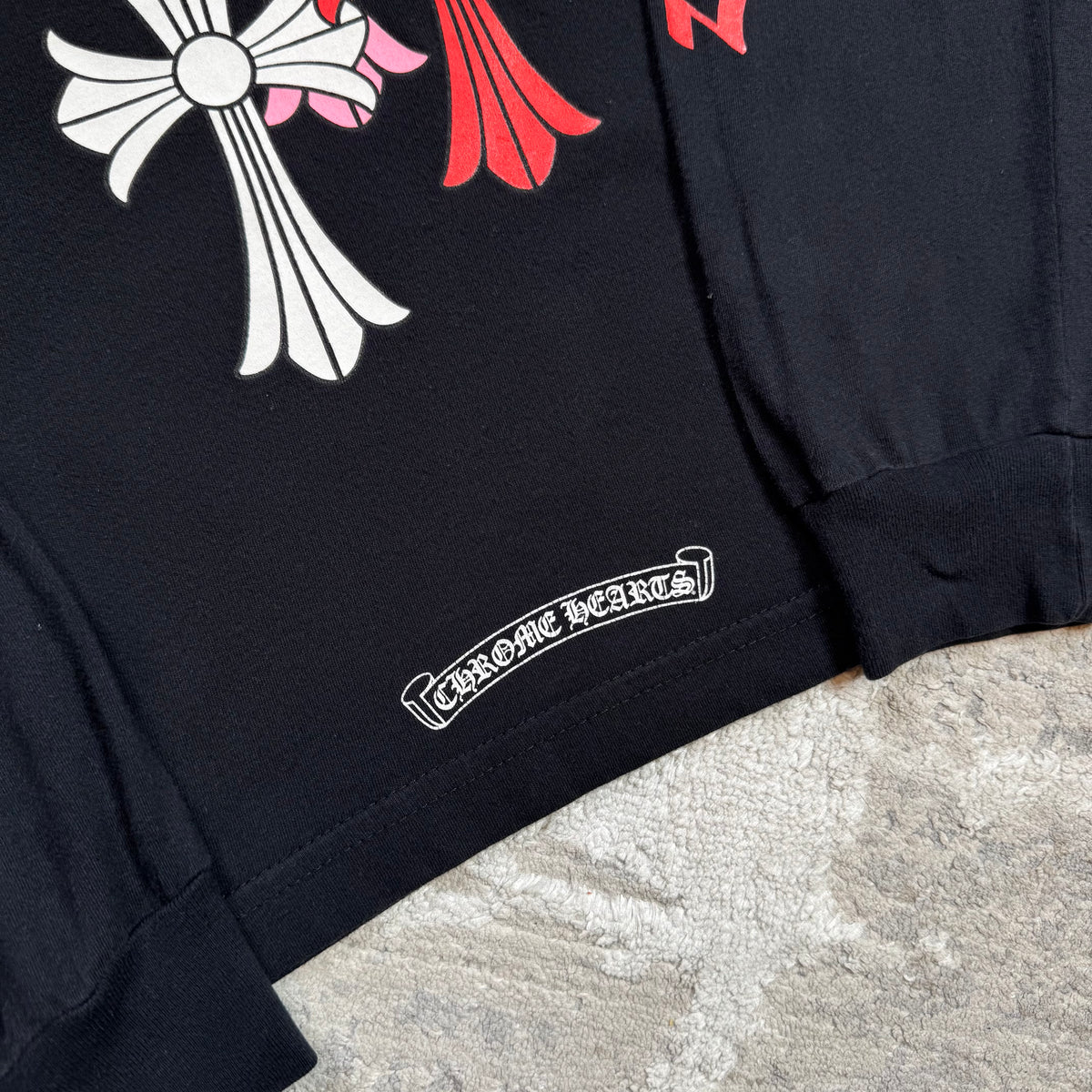 Chrome hearts cemetery multi-color cross long sleeve shirt
