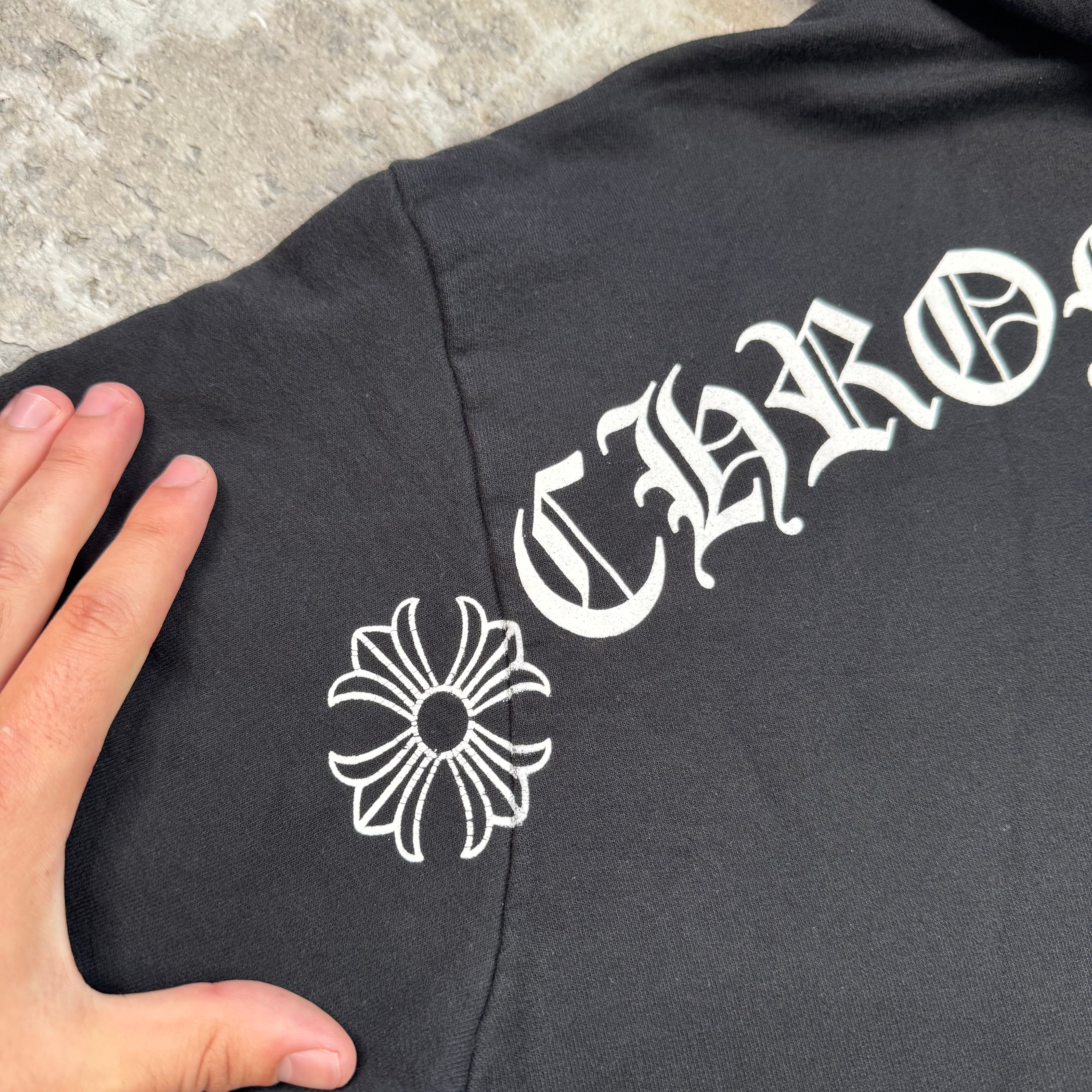 Chrome hearts t bar logo pullover hoodie - Million Dollar Streetwear