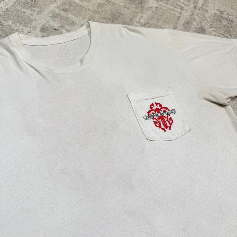 Chrome hearts dagger scroll logo short sleeve tee shirt - Million Dollar Streetwear