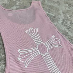 Chrome hearts cross tank top - Million Dollar Streetwear