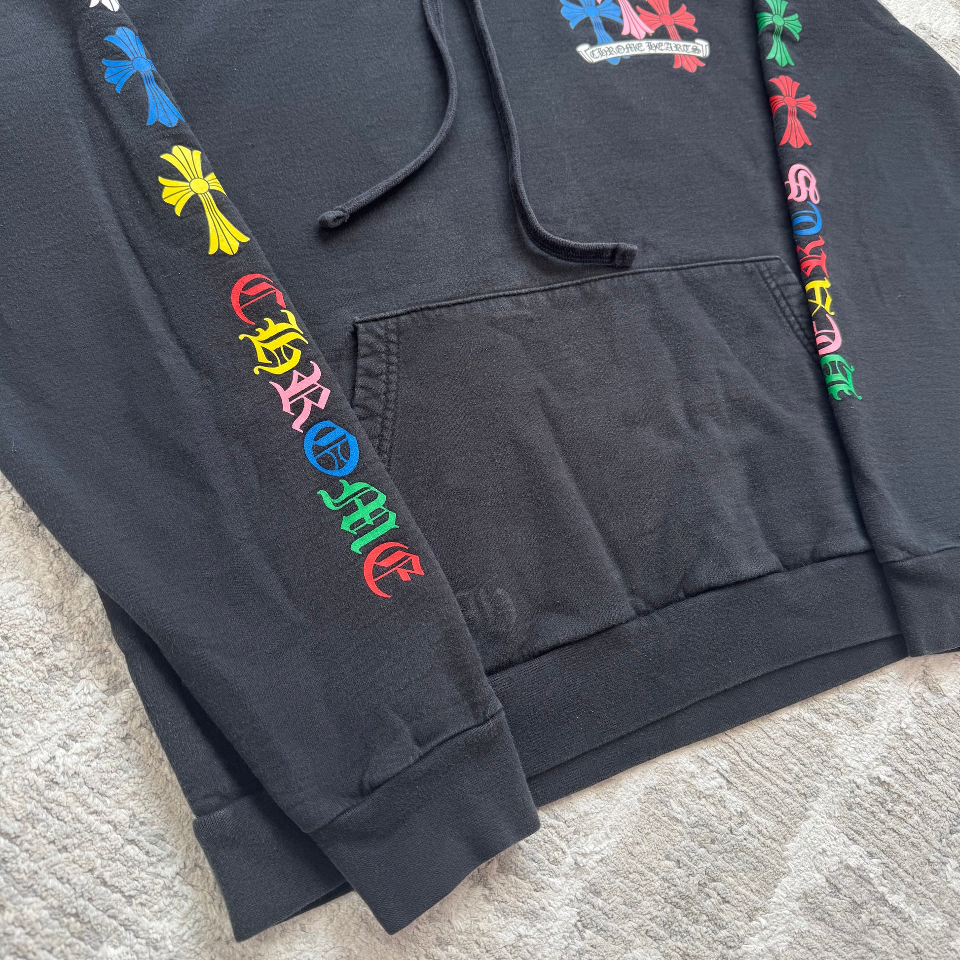 Chrome hearts cemetery multi-color cross pullover hoodie - Million Dollar Streetwear