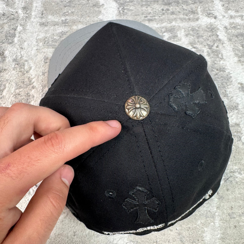 Chrome Hearts Cross Patch Baseball Hat — Black — photo 6