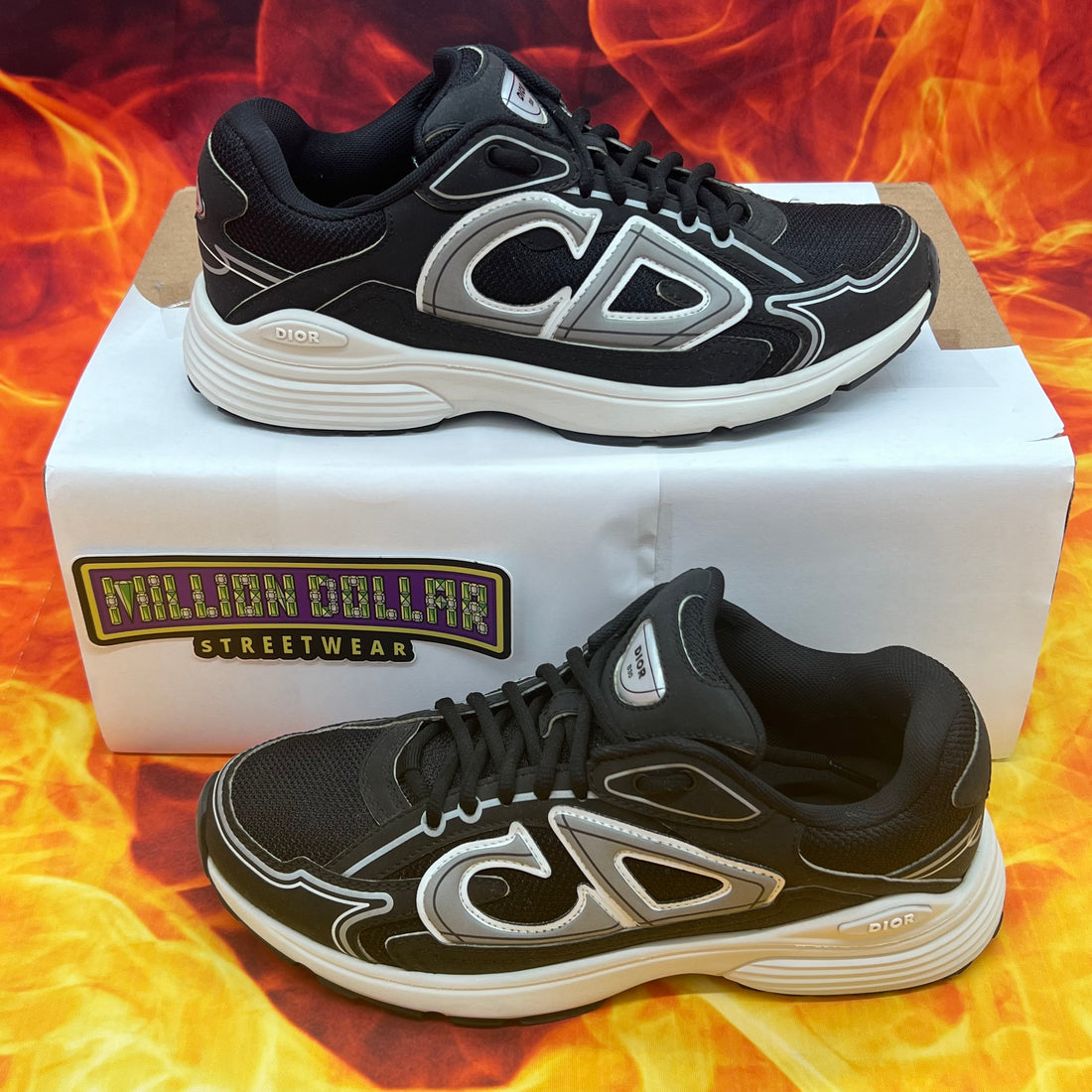 Dior b30 reflective sneaker ‘black’- 7M/40EU