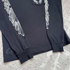 Chrome hearts floral horseshoe long sleeve shirt - Million Dollar Streetwear