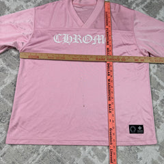 Chrome hearts love you pink mesh long sleeve stadium jersey - Million Dollar Streetwear