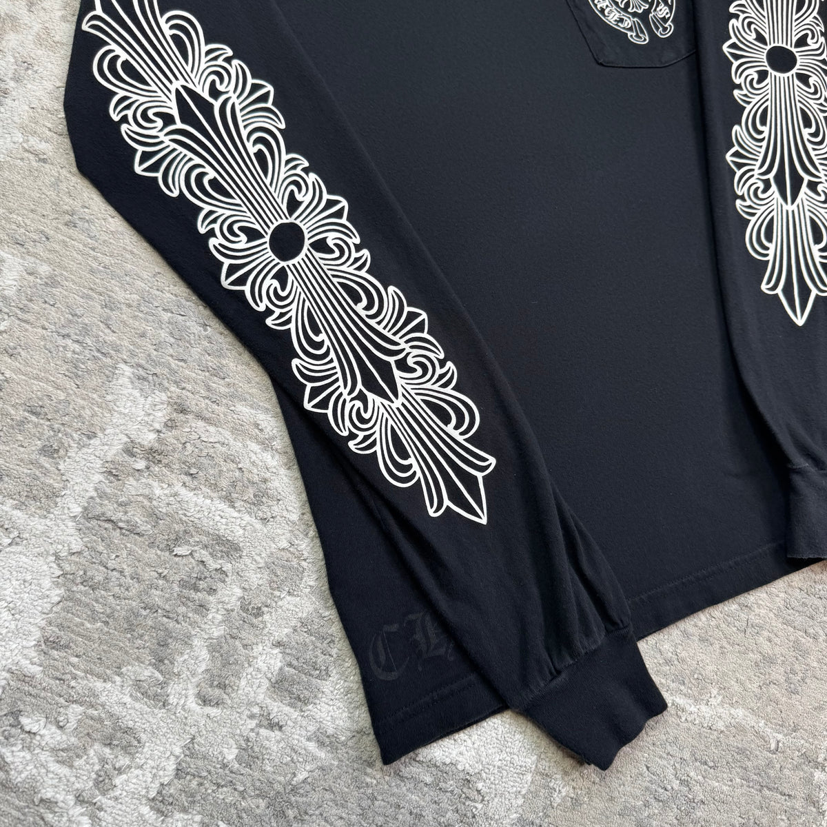 Chrome hearts Miami exclusive horseshoe floral long sleeve shirt - Million Dollar Streetwear