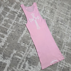 Chrome hearts cross tank top - Million Dollar Streetwear