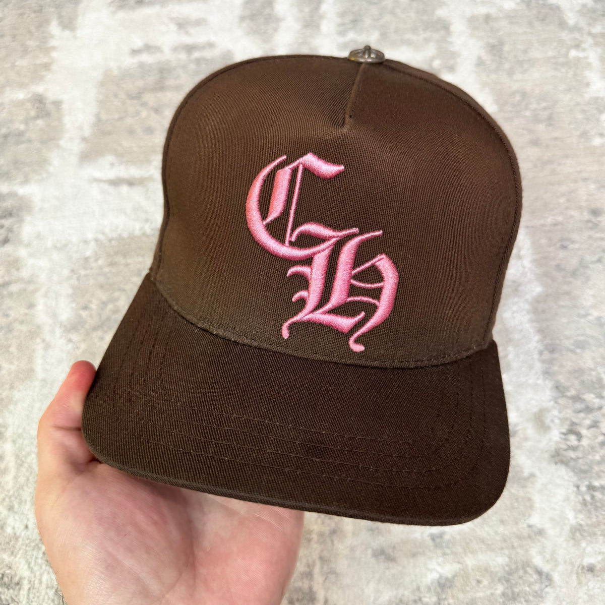 Chrome hearts baseball brown pink hat - Million Dollar Streetwear