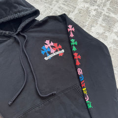 Chrome hearts cemetery multi-color cross pullover hoodie - Million Dollar Streetwear