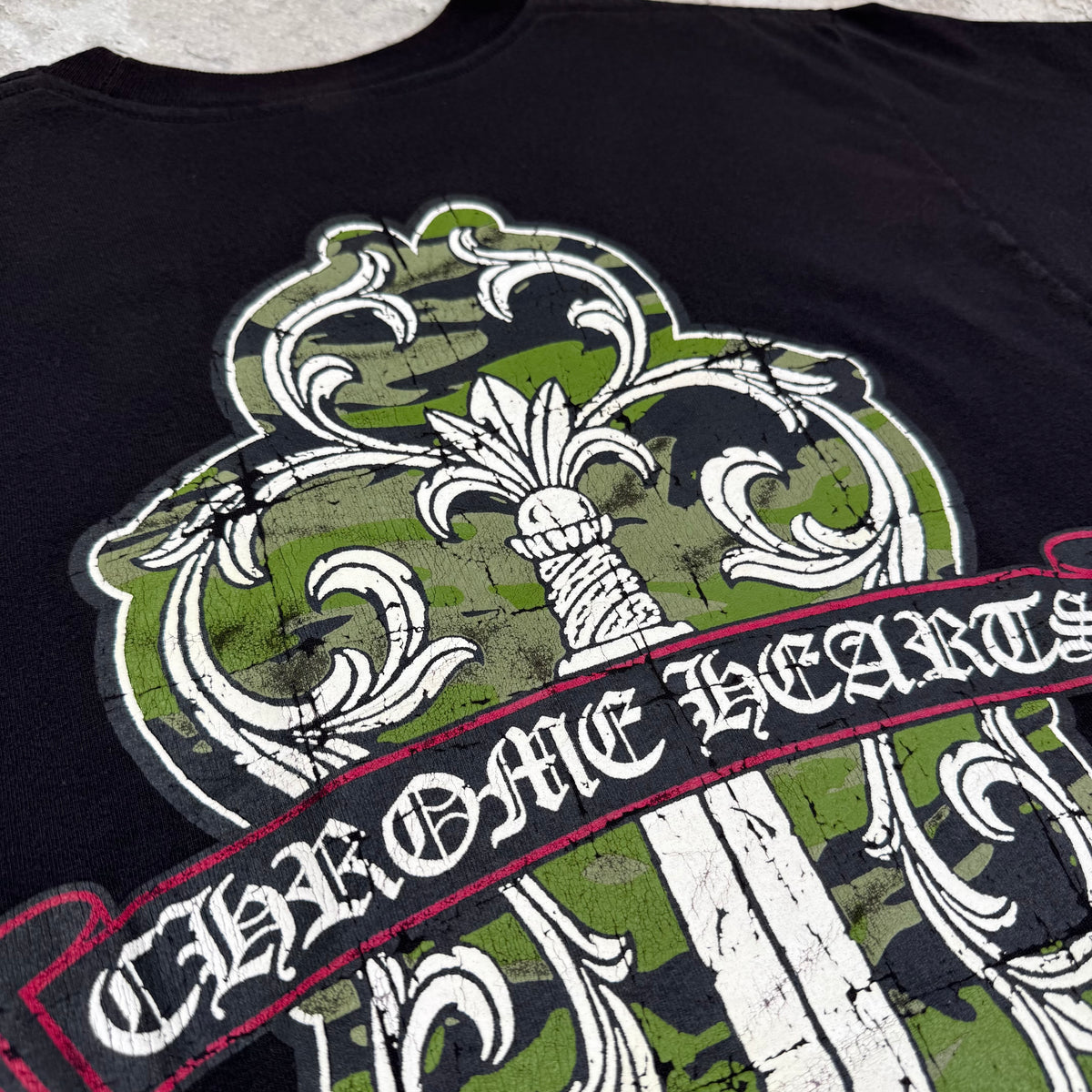 Chrome hearts vintage vine dagger short sleeve shirt - Million Dollar Streetwear