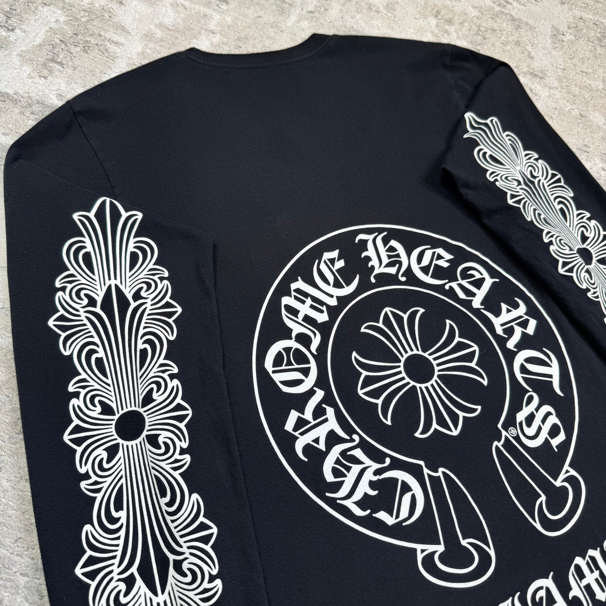 Chrome hearts Miami exclusive horseshoe floral long sleeve shirt - Million Dollar Streetwear