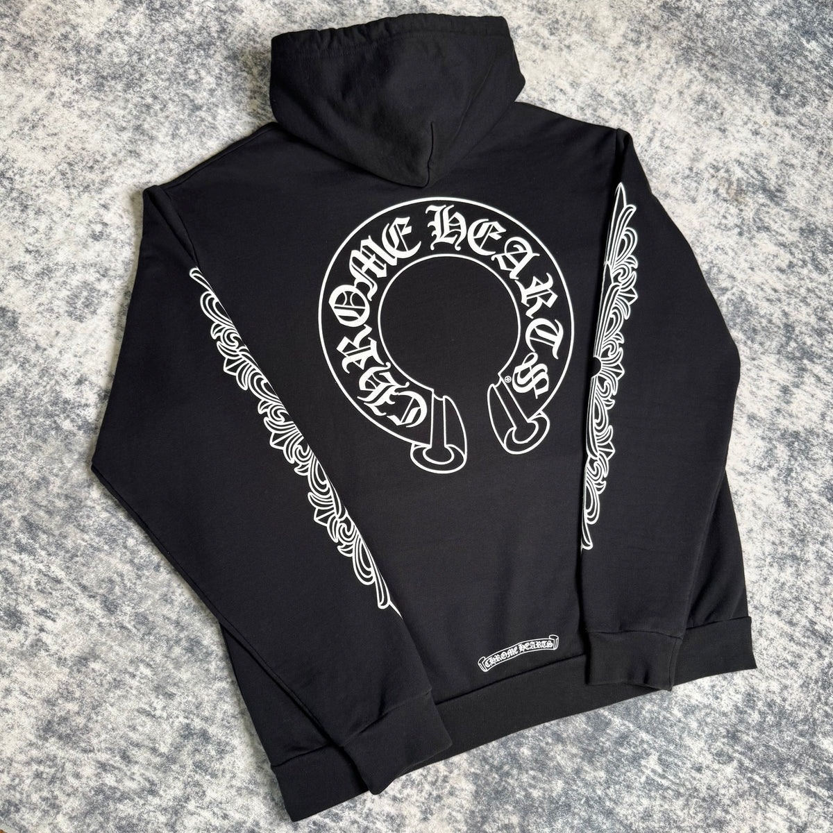 Chrome hearts horseshoe floral pullover hoodie - Million Dollar Streetwear