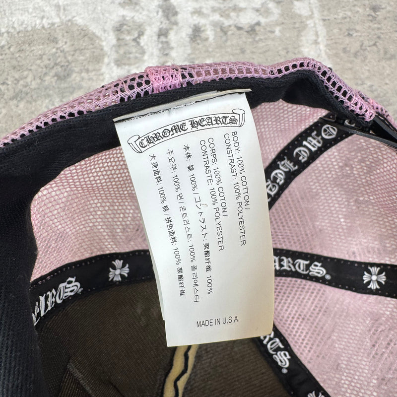 Chrome hearts pink ch Hollywood trucker hat - Million Dollar Streetwear