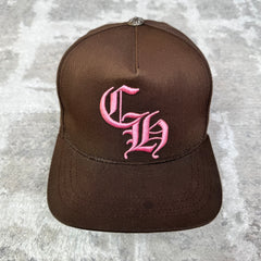 Chrome hearts baseball brown pink hat - Million Dollar Streetwear