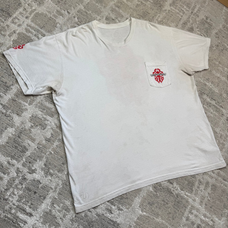 Chrome hearts dagger scroll logo short sleeve tee shirt - Million Dollar Streetwear