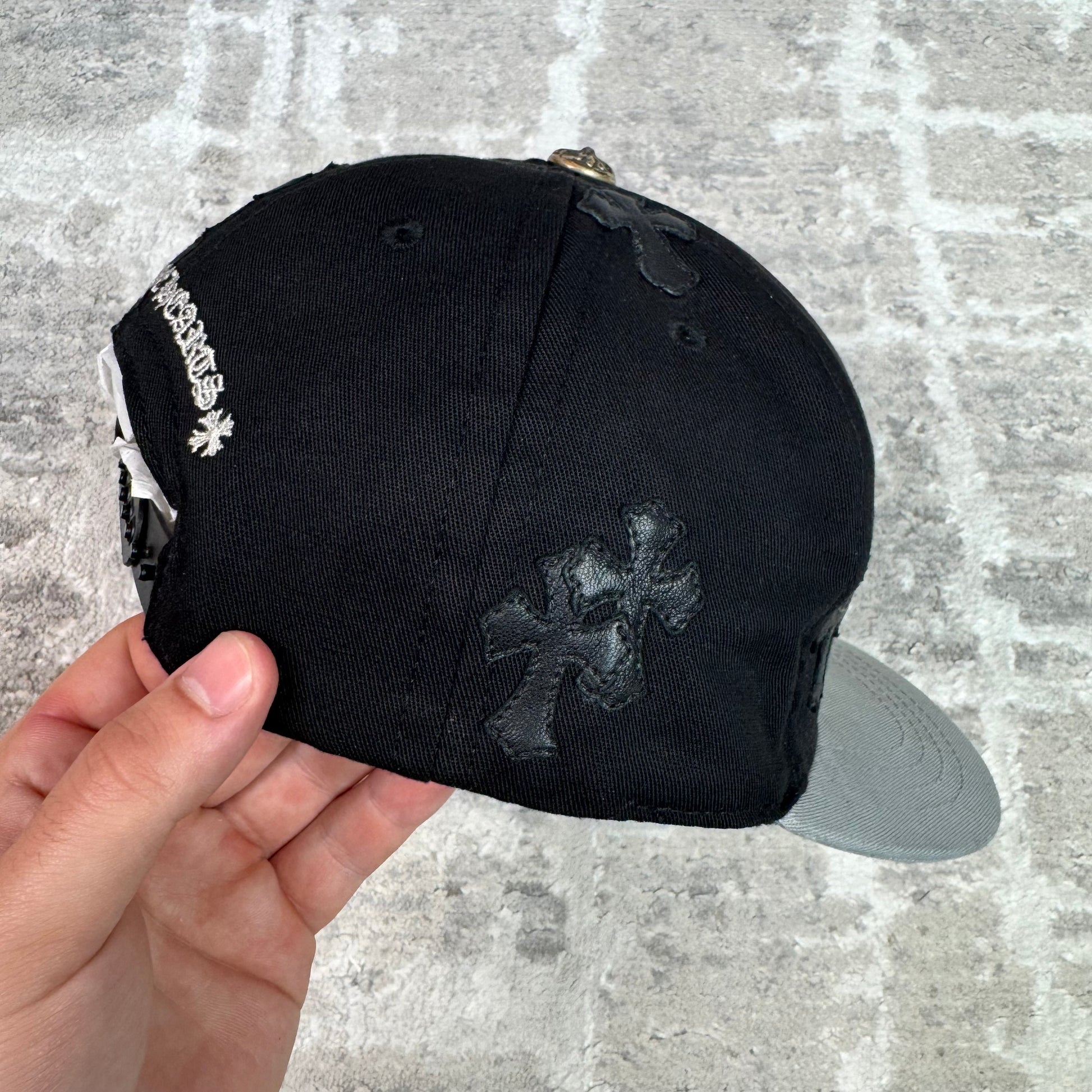Chrome Hearts Cross Patch Baseball Hat — Black — photo 8