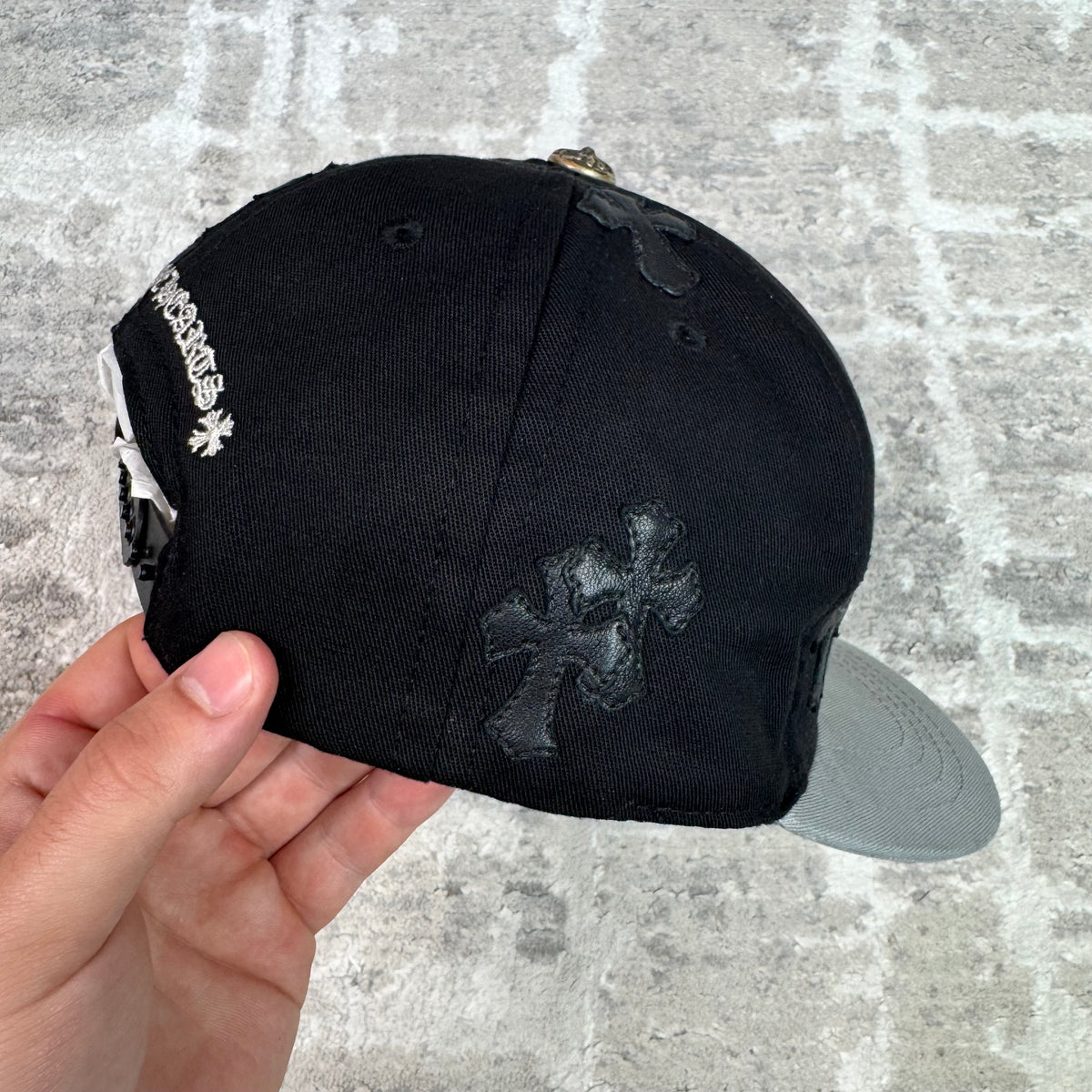Chrome Hearts Cross Patch Baseball Hat — Black — photo 8