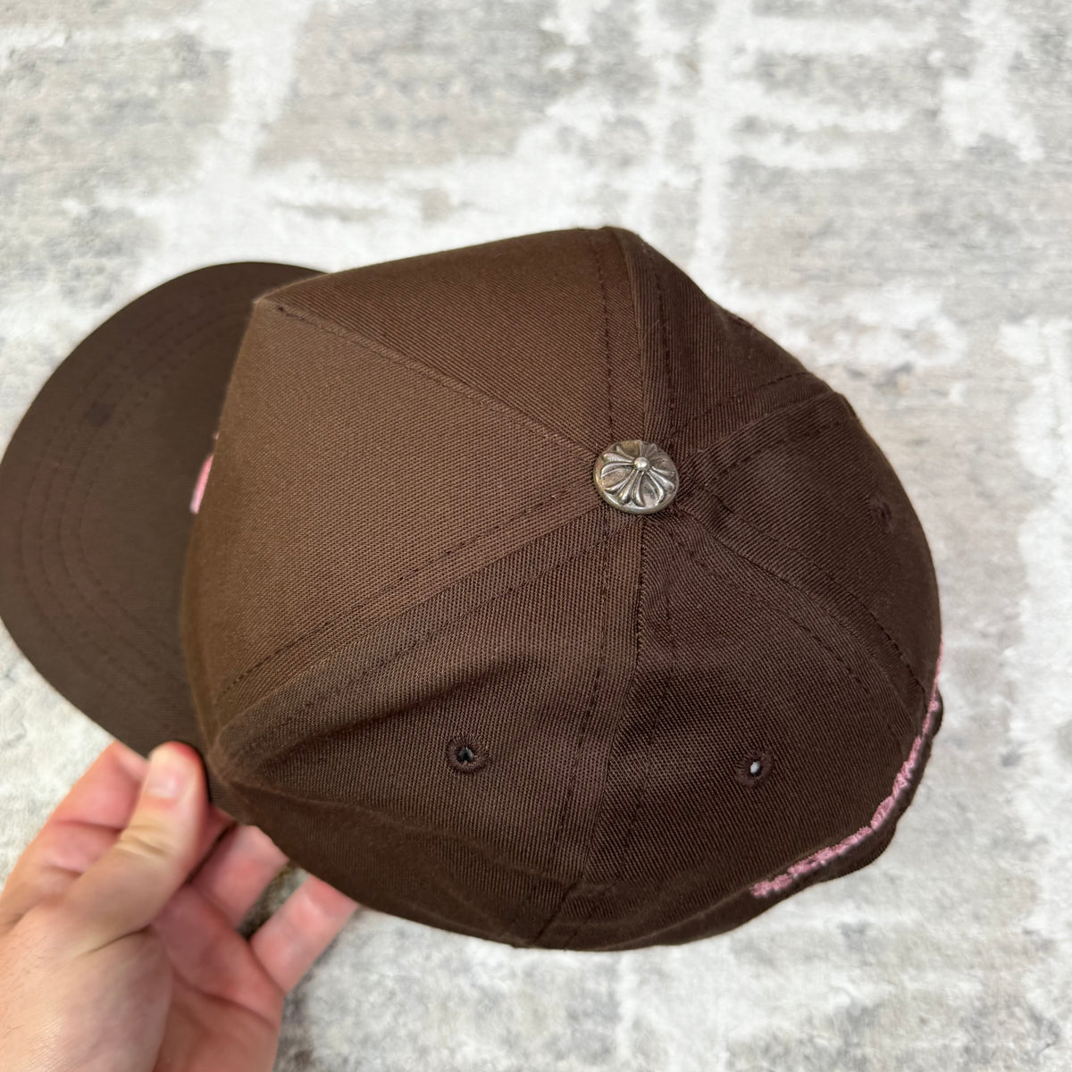 Chrome hearts baseball brown pink hat - Million Dollar Streetwear
