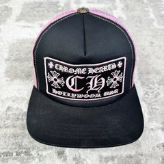 Chrome hearts pink ch Hollywood trucker hat - Million Dollar Streetwear