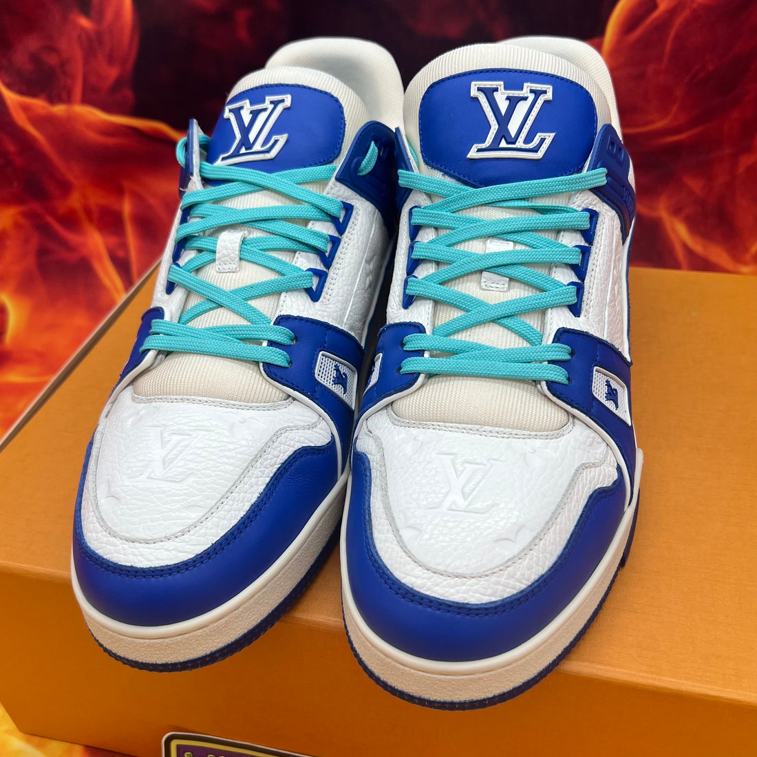 Louis Vuitton trainer low ‘sea blue’- LV 11/13M