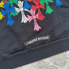 Chrome hearts cemetery multi-color cross pullover hoodie - Million Dollar Streetwear