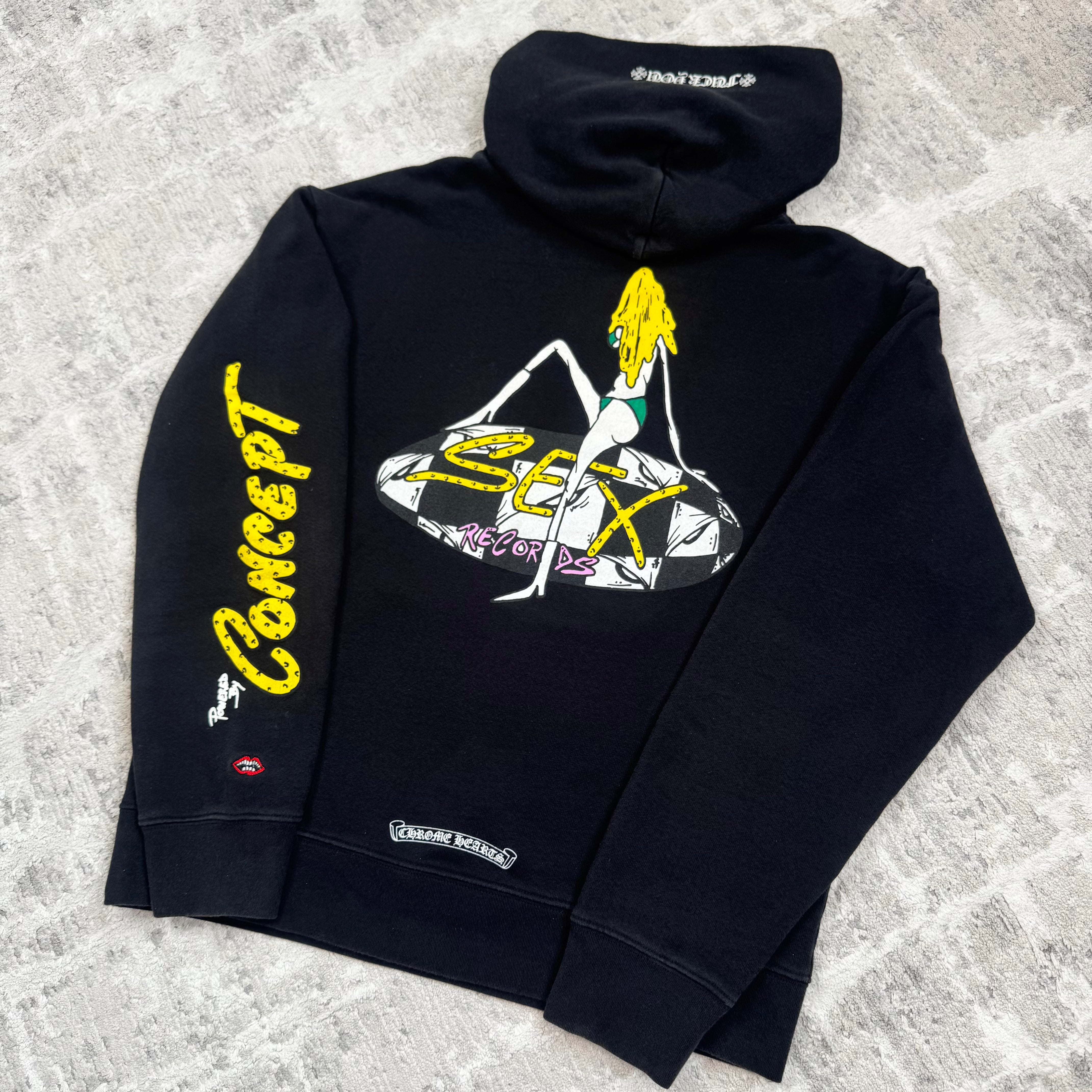 Chrome hearts Matty boy sex records concept pullover hoodie